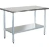 Commercial Work Table Stainless Steel Bottom Shelf 1200x600x900mm | Adexa WTG600X1200