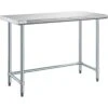 Commercial Work Table Stainless Steel No Bottom Shelf 1520x610x900mm | Adexa WTGOB2460418