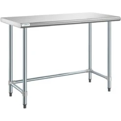 Commercial Work Table Stainless Steel No Bottom Shelf 1520x610x900mm | Adexa WTGOB2460418