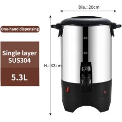 Commercial Coffee Urn 5.3 Litres Stainless Steel | Adexa YT304CUPC -Kitchen Series Store YT304 1 1200x1200 1